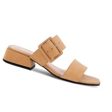 Women's Ecco Elevate Squared Sandals Brown | SG 170NWY